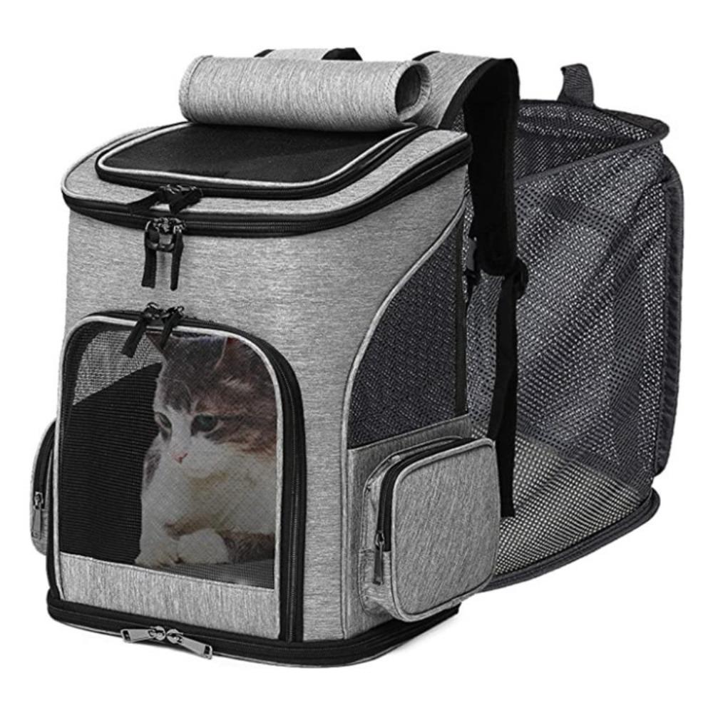 New Expandable Out Puppy Backpack Large Capacity Foldable Pet Bag Breathable Cat Backpack for Pet Carrier
