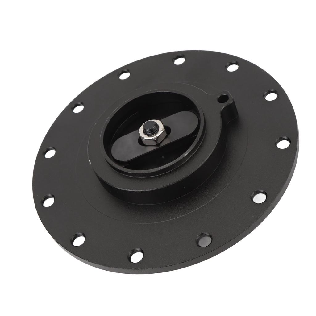 160mm Billet Aluminum Easy Fill Fuel Cell Gas Cap With 12 Hole Cell Bung and Gasket for 12 Screw 5.343 in Screw Holes