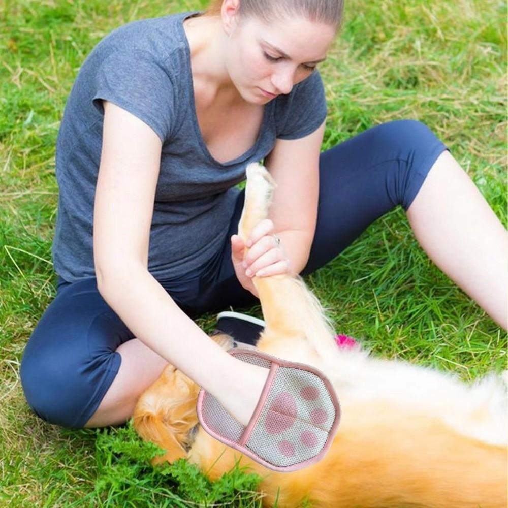 2Pcs Cat Paw Electrostatic Gloves Cute Pet Grooming Glove Cat Hair Cleaning Glove  Pet Accessories