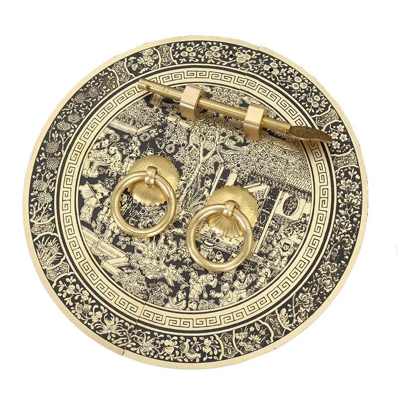 Chinese Antique Furniture Copper Fittings 140/180/240mm Cabinet Handle Shoe Bookcase Wardrobe Door Handle Retro Furniture