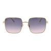 Dior Full Frame Design Metal Square Sunglasses Women sunglasses Gold DIORCANNAGE-S1U-B0G2
