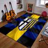 Parma A.C. Logo On Striped Background Patterned Carpet a Non Slip Rug Suitable for All Seasons and Any Setting, Gift