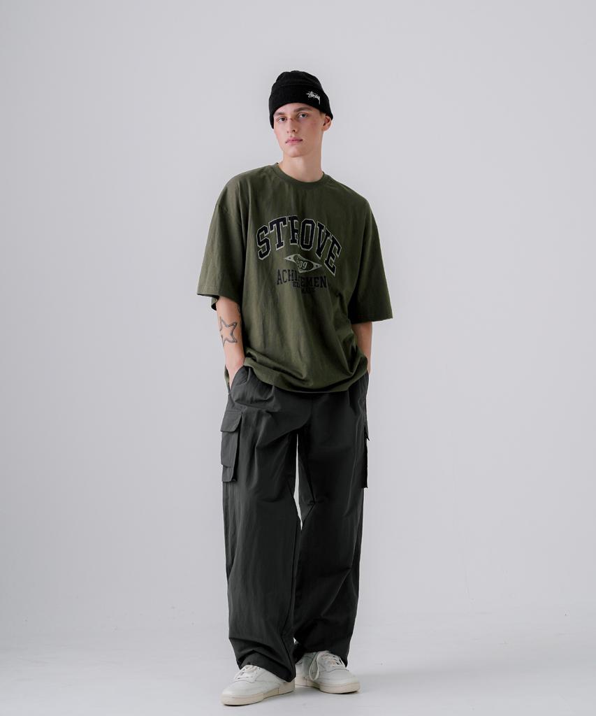 EZKATON Strobe Short Sleeve T-Shirt Khaki Kmst6774