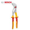 Clește pentru pompă cu dinți pe două rânduri, izolat VDE, 250 mm, Oțel Crom-Vanadiu, Izolație 1000V, Certificare Dublă VDE & GS, Falcă cu Blocare Automată
