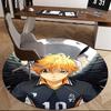 1pc Haikyuu Kageyama Tetsurou Round Carpet - Anime Design Chair Mat, Non-Slip Rug for Office, Home Decor, Living Room