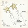 New Starfish Pearl Earrings for Women, Light Luxury Fashion, High-end Tassel Design, Unique and Versatile Earrings