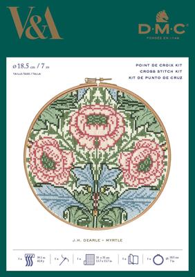 DMC Imported Embroidery Kit Henry Dearle HOOPS Diameter 18cm BL1175 "John Myrtle" 77/361-03-230