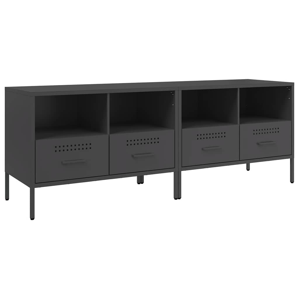 TV Stands 2 Pcs Black 68 X 39 X 50.5 Cm Steel