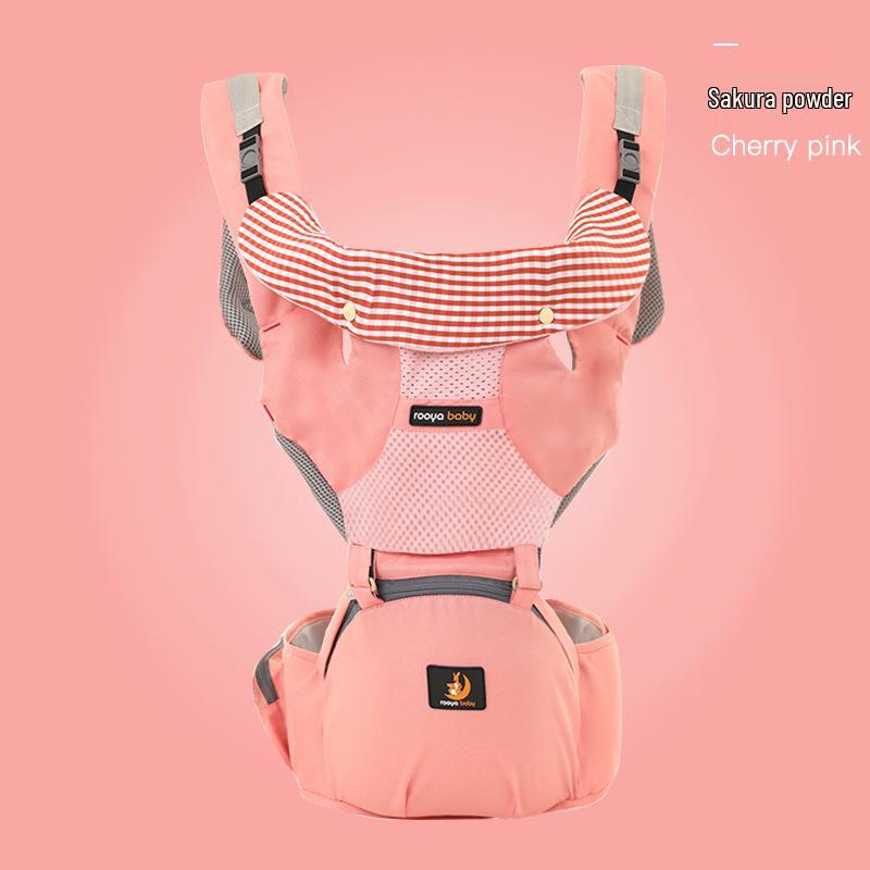 

Слинг-кенгуру Beiruya на 4 сезона: Многофункциональный, Обращенный вперед, Дышащий поясной стульчик. розовый