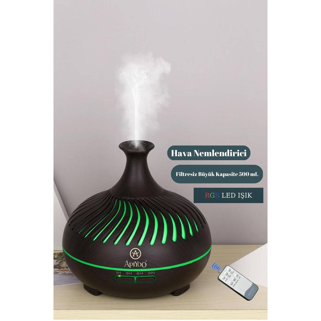 Buy Ultrasonic Air Humidifier Without Filter Steam Machine 7 Colors Led