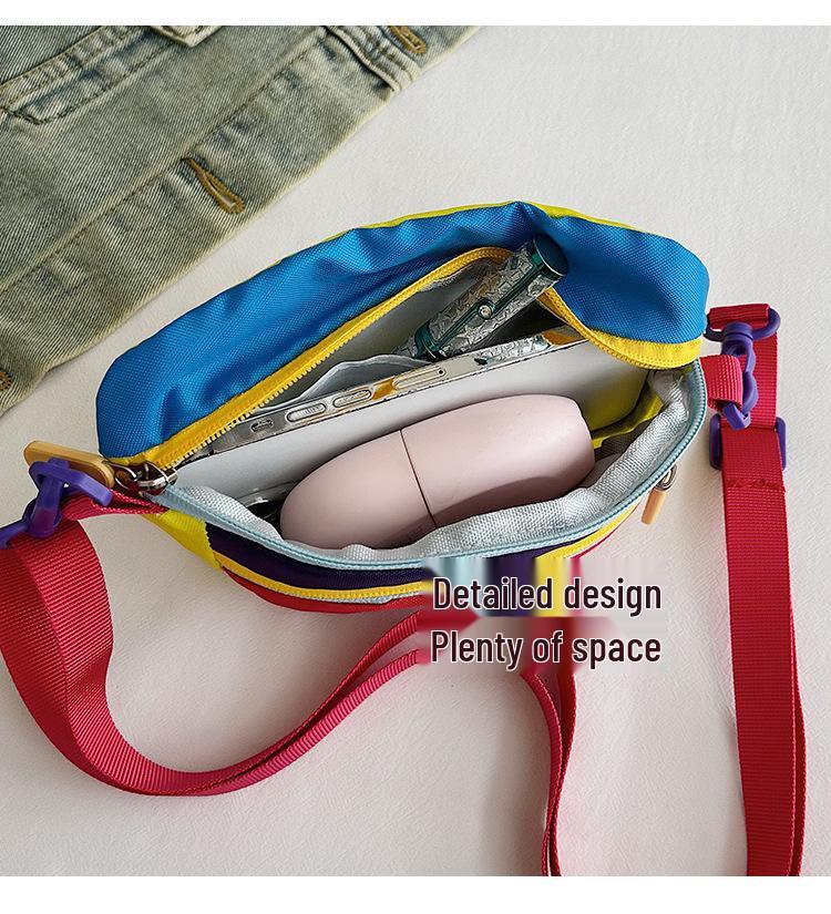 Women's Color Block Crossbody Bag: Lightweight, Summer Sports Style