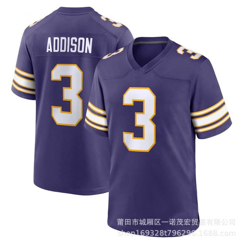 Minnesota Vikings Football Jersey 19 Thielen 15 18 Jefferson 8 Mens Sports