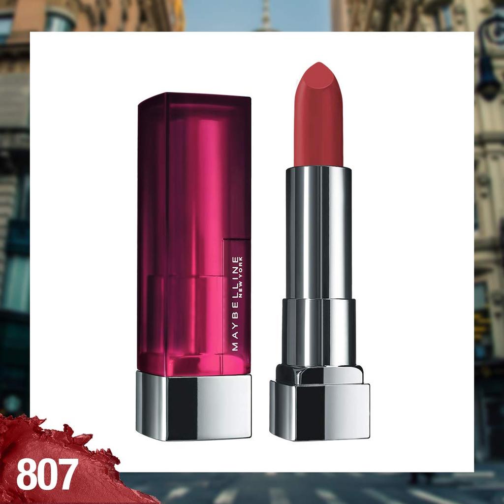 Maybelline New York Matte Lipstick 3.9g Pack Of 1 Intense Long-Lasting Colour Creamy Hydrating Lipstick 807 Dried Rose