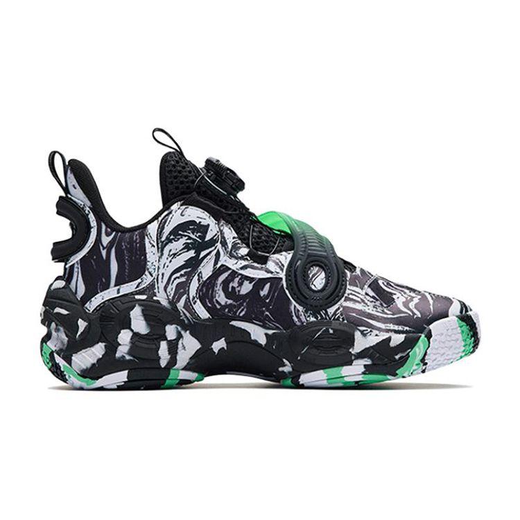 Anta Big Kids  Children Shape 2.0 Round Head Comfortable Shock Absorption Wear Resistant Mid Top Basketball Shoes Kids Basketball Shoes 312231115-5