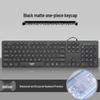 Silent Wired Chocolate Punk Keyboard - USB for Home, Office, Gaming, and Typing