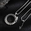 Simple Retro Circle Dragon Pendant Necklace Motorcycle Party Punk Articulated Snake Snake Necklace Party Men Women Gift Jewelry