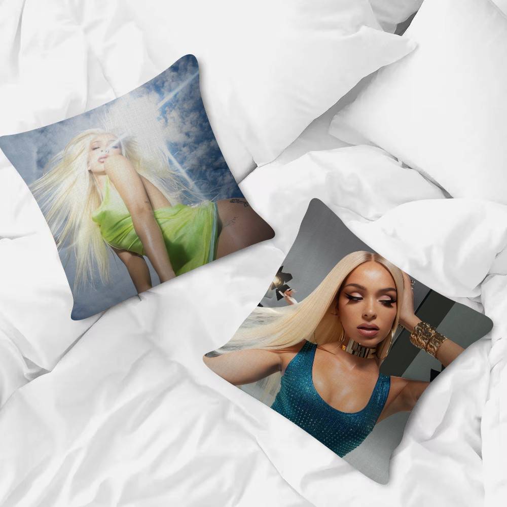 Singer Bad Gyal Pillow Case Soft Double Sided Print Sofa Cushion Cover Throw Pillow Covers