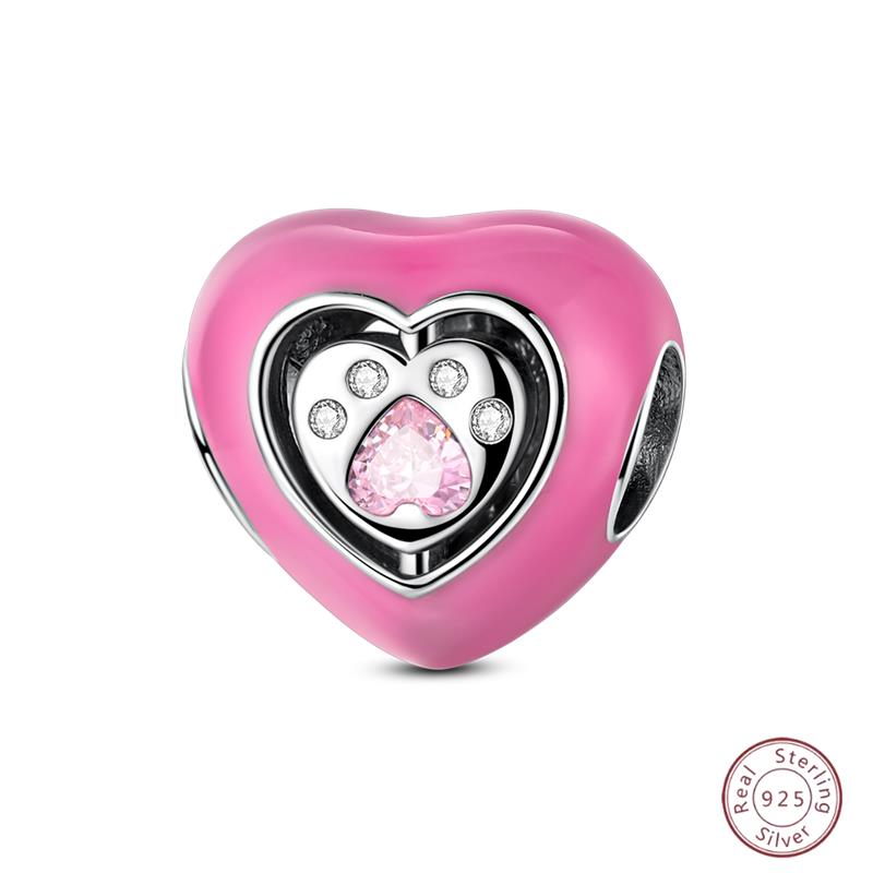 New Original Charm Bead Pendants Copper Crown Strawberry Perfume Gold Bow Fit Bracelet Necklace Women Jewelry