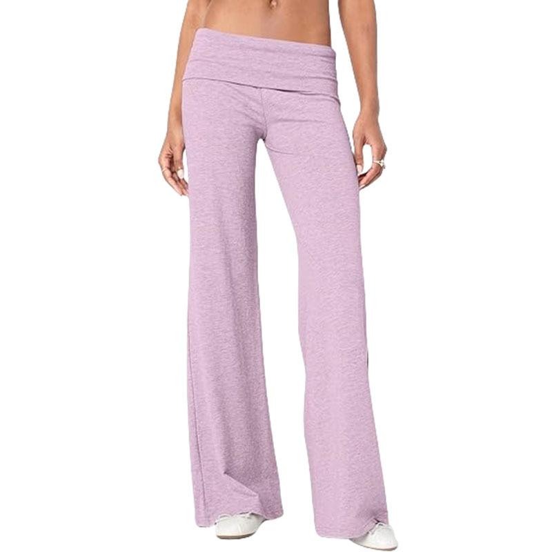 Women Casual Flared Yoga Pants Comfortable Sports Workout Long Trousers