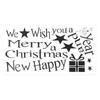Art New Year Home Merry Christmas Xmas Tree Posters Window Decal Decor Wall Stickers