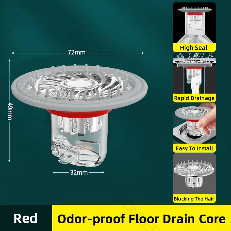 

Universal Floor Drain Inner Core Sewer Deodorant Anti-Insect Tool Bathroom Closed Cover Shower Drain Cover ABS