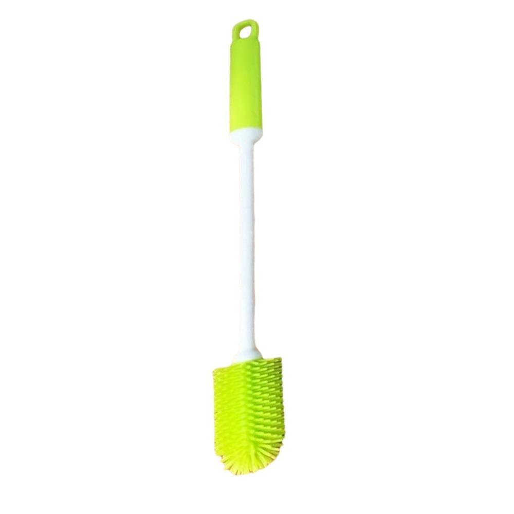 Eco-Friendly Feeding Bottle Brushes Long Handle Silicone Cup Brush  Mugs зелёный