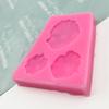 1 Piece Triple Lotus Leaf Silicone Mold Sugar Flipping Chocolate Biscuit Cake Mold Aromatherapy Decoration Mold