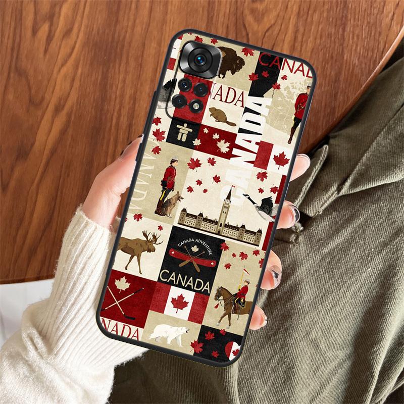 Canada Canadian Flag Case For Xiaomi Redmi Note 14 13 12 11 10 9 15 Pro Plus Redmi 15 15C 13 10C 12C 13C 14C Cover