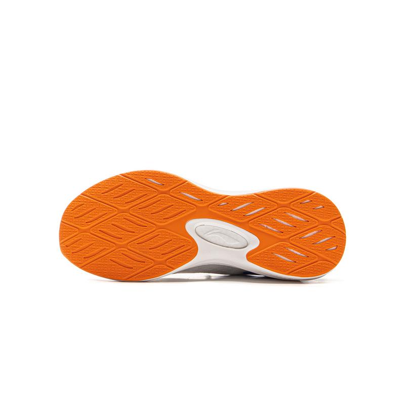 Li Ning Kids Fabric Comfortable Versatile Physical Test Running Shoes Men Running Shoes Standard-White Vibrant-Blue YKFV068-5