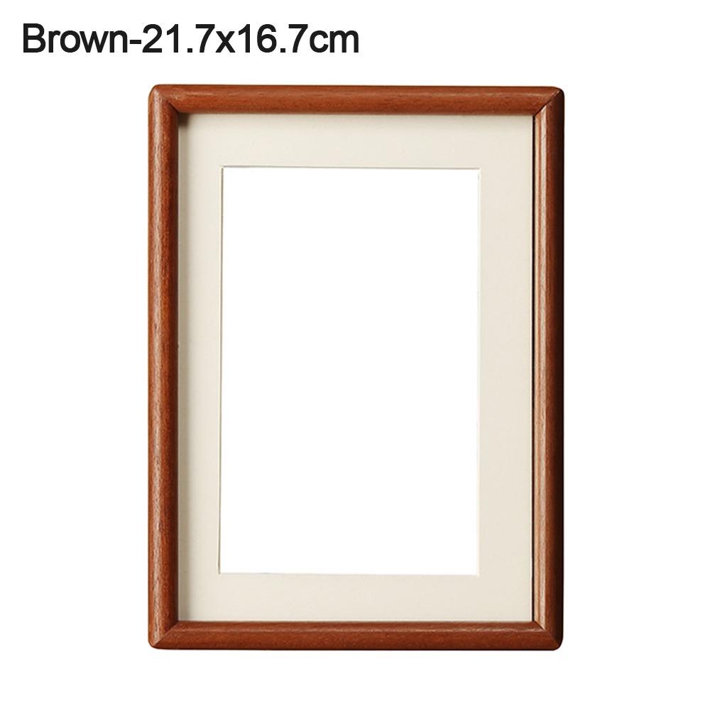 New 6/7/8 Inch Black Walnut Photo Frame Simple Handmade Picture Frame Real Wooden Mortise Tenon Photo Frame