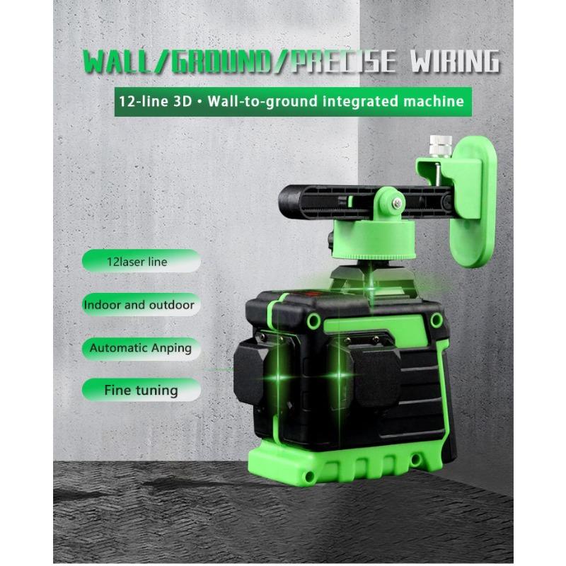 Poziomica laserowa Mini o wysokiej precyzji, pełny zestaw, samopoziomujący, wielofunkcyjny, podwójny miernik ścienny