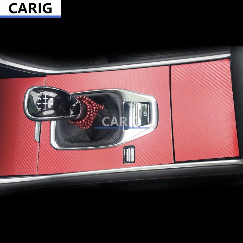 For CHANGAN CS75 18-21 Gear Panel Sticker Modified Carbon Fiber Interior Car Protective Film Accessories Modification