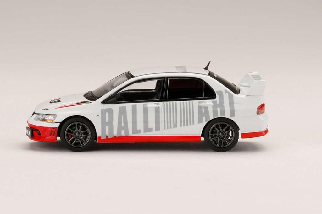 HJ64 Mitsubishi Lancer Evolution 7 GSR RALLIART Scotia White 1/64 (Finished Product)
