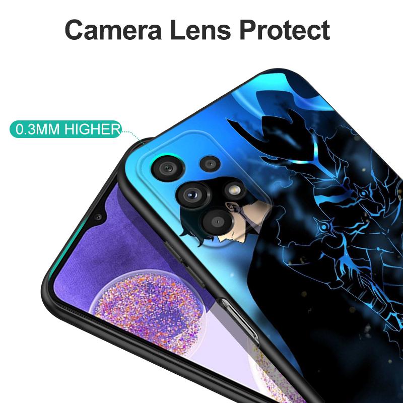 Carcasă neagră TPU pentru OPPO Reno 7 7Z 8 Lite 4G 5G PRO F11 F17 F15 F19 F19S F21 solo leveling Sung-Jin-Woo