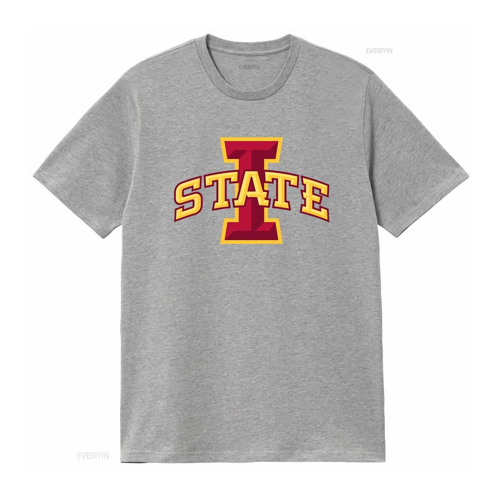 Iowa STATE Koszulka Softstyle Ubrania College'owe Duch Szkoły Fan Stylowy Design vintage Prana Góra Do Codziennego Noszenia z grafiką