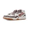 Li Ning Moon White Hi Casual Versatile Thick Sole Non-Slip Wear-Resistant Breathable High-Top Skate Shoes Women Sneakers Brown AGCU314-6