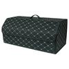 Trunk Storage Box: Multifunctional Folding Car Organizer with Logo-Printed Leather
