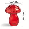 Colourful Mushroom Vase Plant Glass Plant  Bud Vase Decoration Garden Glass Aromatherapy Vase Living Room Desktop Combination