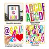 6Pcsset 2.5 Inches Waterproof 26 Alphabet Stickers  Colorful Stickers For Grad Cap Decoration And Diy Crafts Making Supplies