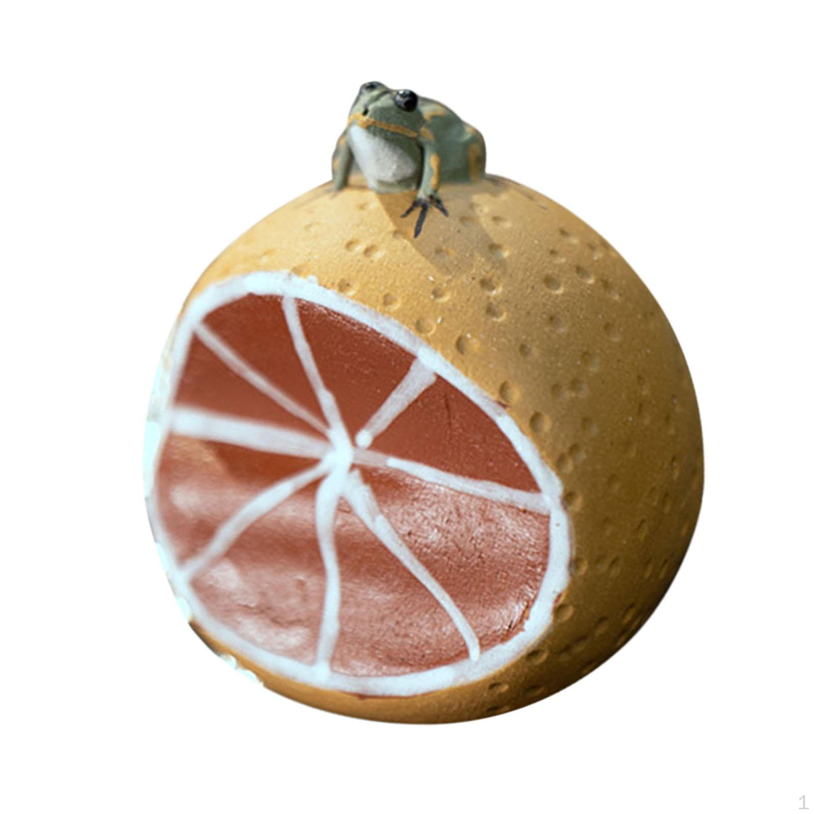 

Фиолетовый глиняный чай, домашнее животное, мини-скульптура ручной работы, украшение чайного домика для C