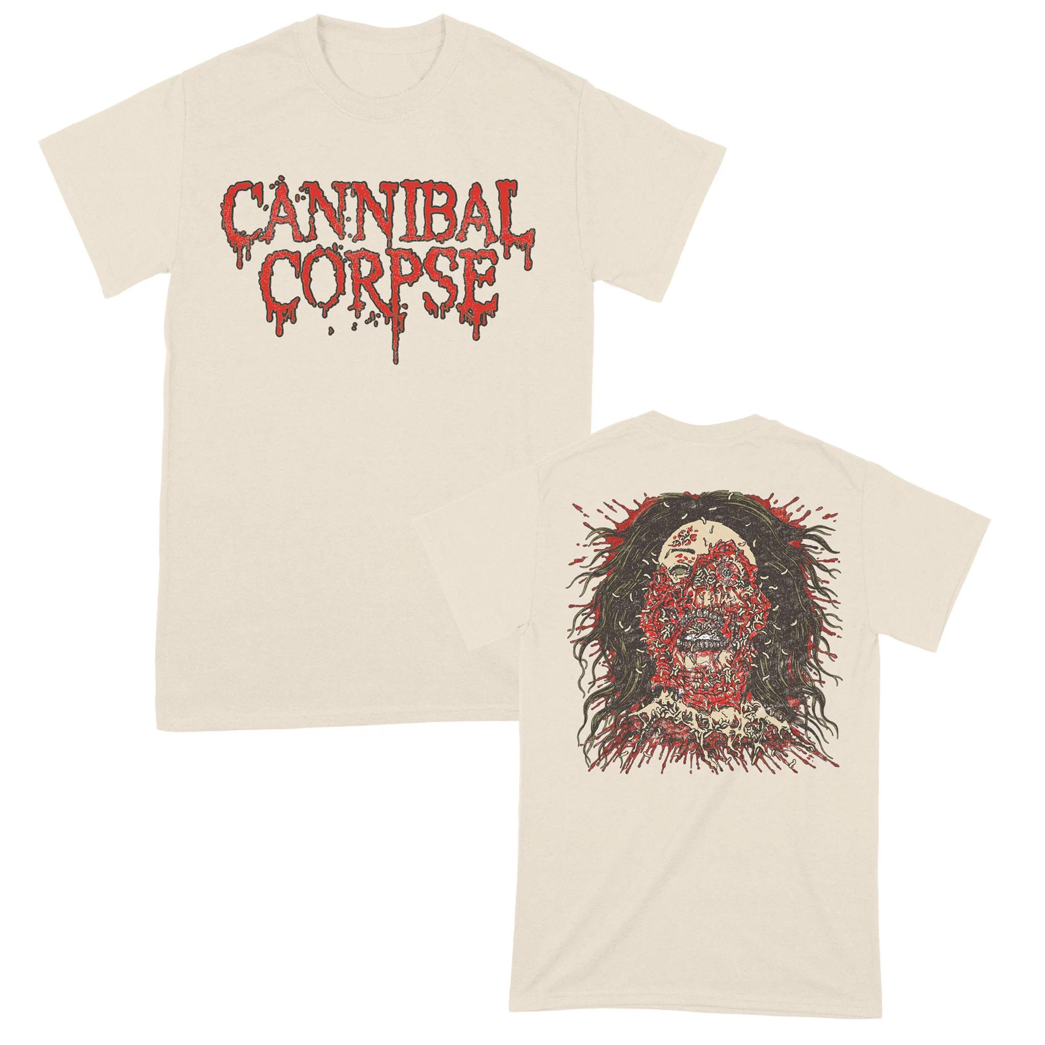 

Футболка з принтом Cannibal Corpse Чоловіча Оверсайз Вуличний Стиль Y2k З коротким рукавом Європейський Стиль Heavy Metal Death Metal Вільна футболка Бавовна Жіночий Чоловічий Одяг XXL золотий
