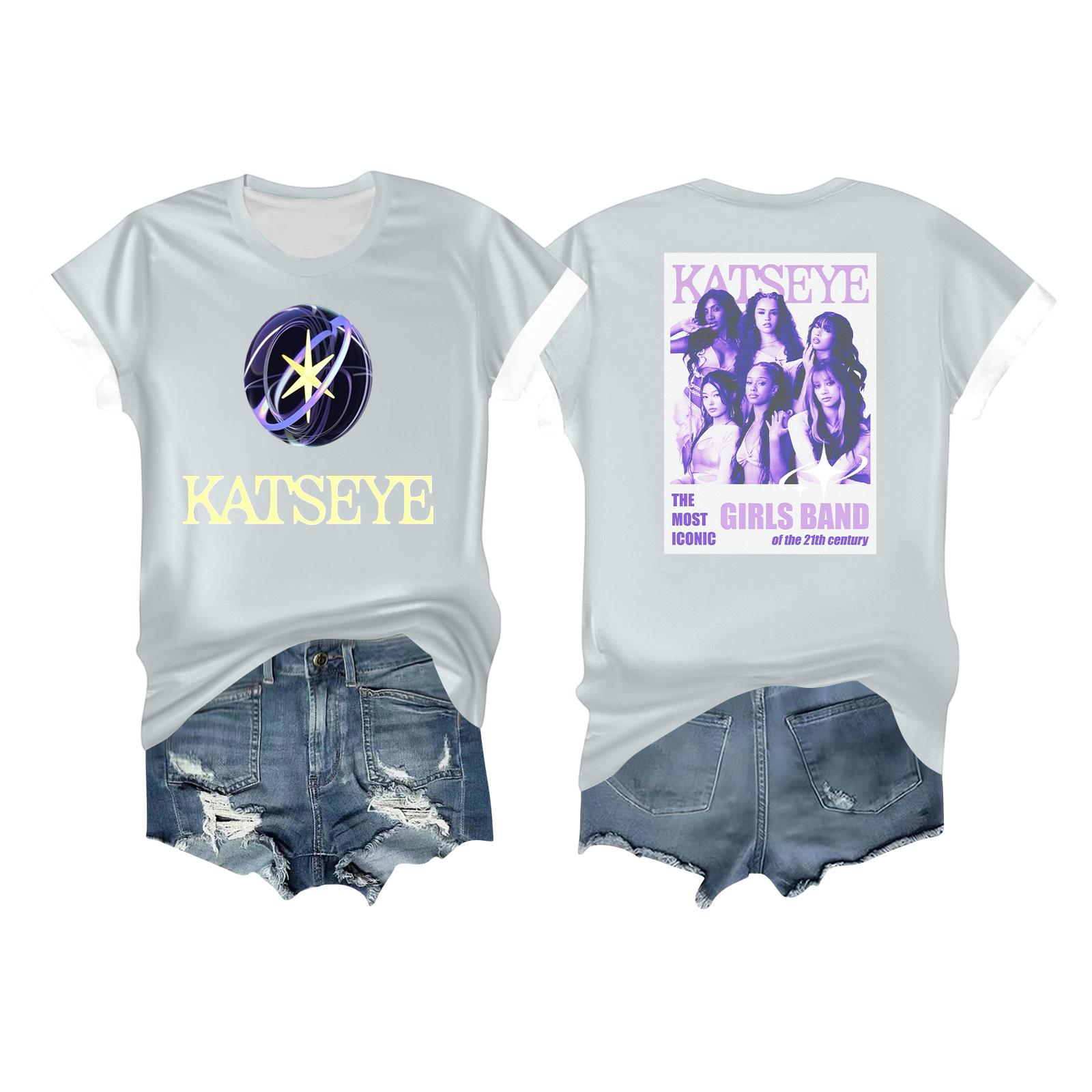 

Женская повседневная футболка с принтом, пуловер с круглым вырезом, топ с коротким рукавом L