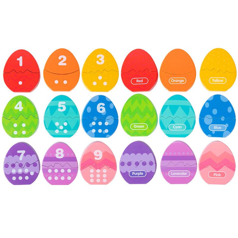 Wooden Dinosaur Shape Number Matching Toy For Early Learning And Cognitive Development