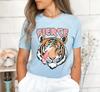 Fierce Tiger T Shirt Bella Canvas Retro Bolt Trendy Tigers