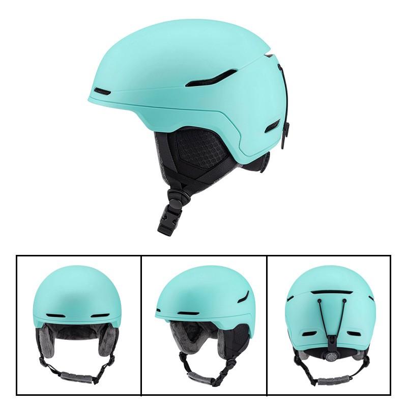 Unisex Ski Helmet Cover Adults Kids Winter Sports Half With Goggle Strap PC EPS Construction