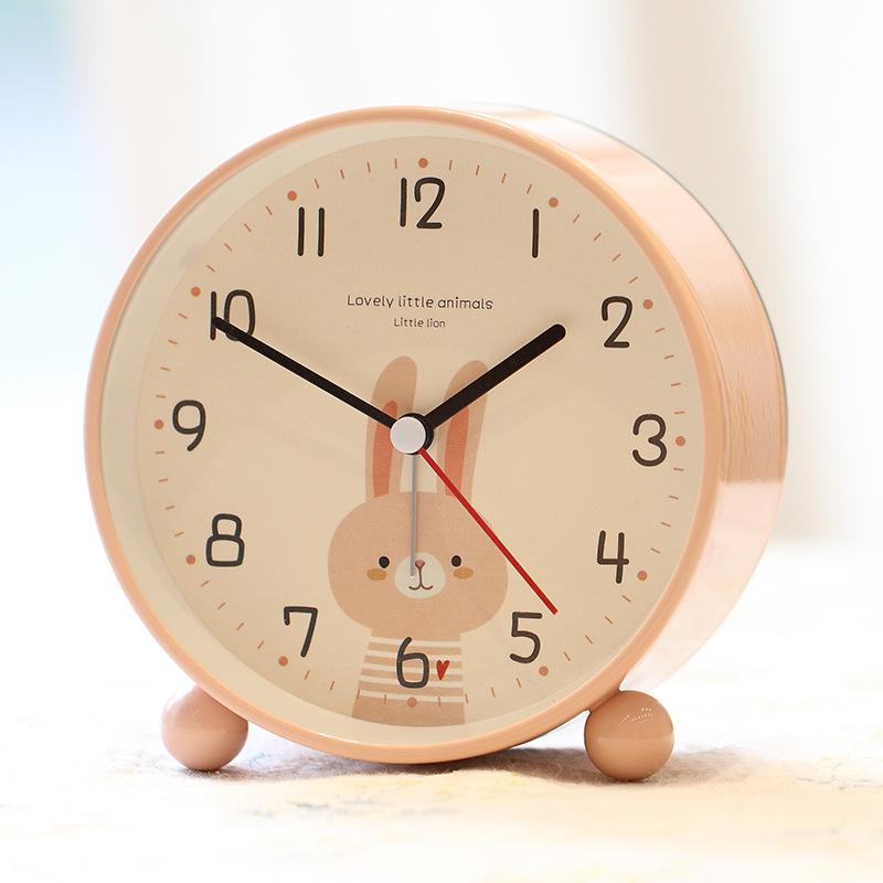 Carregamento Educação Infantil Relógio Despertador Pequeno de Metal Infantil Menina Menino Mesa Relógio para Acordar Uso Estudantil Relógio de Aprendizagem Especial