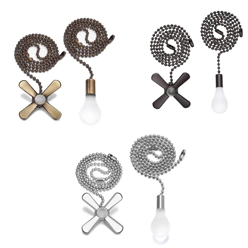 Decorative Ceiling Light and Fan Pull Chain Extensions Hanging Ornaments Elegant Home Lighting Accessories for Fan Light