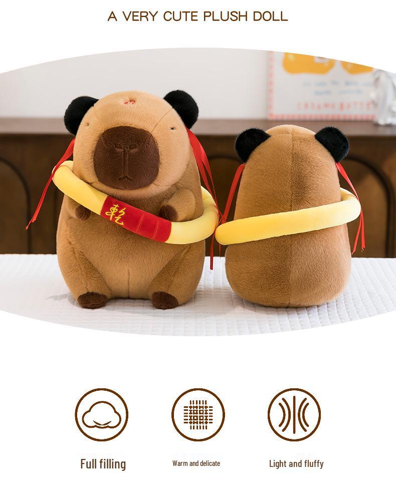 Nezha Capybara Cosplay Plush Toy - Cute and Soothing Gift for Babies