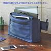 LIHIT LAB CORDURA Mobile Office Self-Standing Bag, Black A7760-24