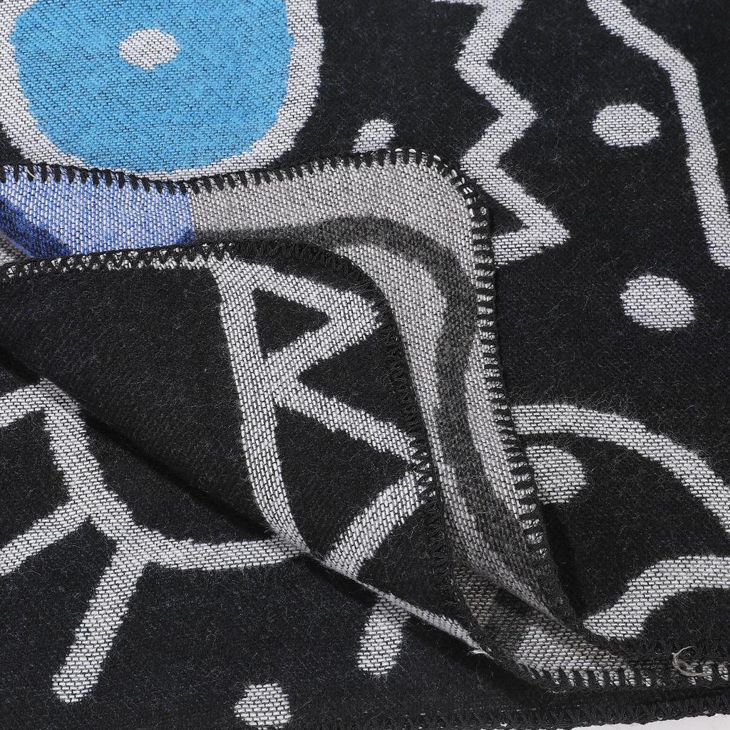 Simple Plain Shawl Ethnic Style Travel Warm Cloak With A Large Shawl